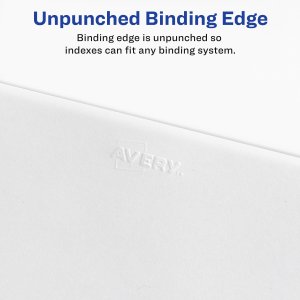 Avery 01066 Index,sd,ltr,wht,66,25pk