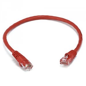 Monoprice 2128 1ft Cat5e 24awg Utp Patch Cable - Red