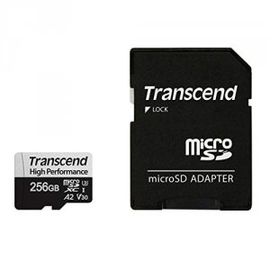 Transcend TS256GUSD330S 256gb Uhs-i U3 A2 Microsd With Adapter