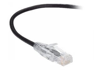 Black C6APC28-BK-12 Slim-net Cat6a 28-awg 500-mhz Stranded Ethernet Pa