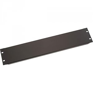 Black RMTB02 Filler Panel, Black, 2u (3.50in)