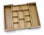 Clipper 8882 Bamboo Drawer Organizer 6pc