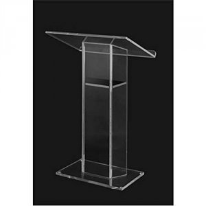 Amplivox SN305530 Customizable Large Acrylic Lectern In Various Colors