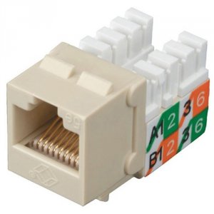 Black FMT927-R2 Gigabase2 Cat5e Jacks, Universal Wiring,