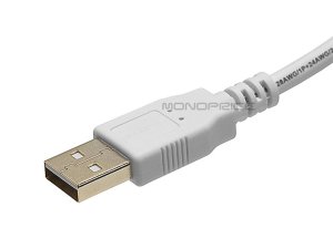 Monoprice 8617 10ft Usb 2.0 A Male To B Male Cable - 2824awg