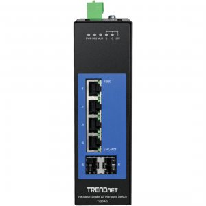 Trendnet TI-G642I 6-port Industrial Gigabit L2 Managed Din-rail Switch