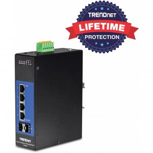 Trendnet TI-G642I 6-port Industrial Gigabit L2 Managed Din-rail Switch