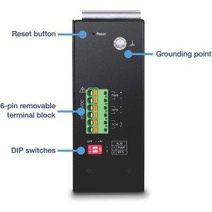 Trendnet TI-G642I 6-port Industrial Gigabit L2 Managed Din-rail Switch