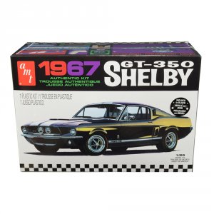 Amt AMT834M Skill 2 Model Kit 1967 Ford Mustang Shelby Gt350 Black 125