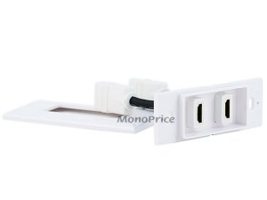 Monoprice 7332 Two-piece Inset Wall Plate Whdmi Cable