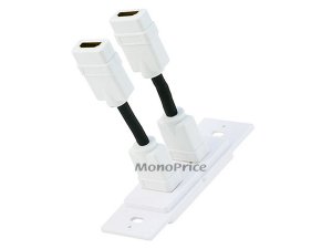 Monoprice 7332 Two-piece Inset Wall Plate Whdmi Cable