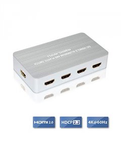 Gcig 61074 Xtrempro  5x1 Hdmi2.0 Aluminium And Plastic Switch 4k@60hz,