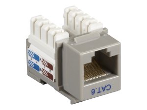 Black CAT6J-GY Connect Cat5e Rj-45 Keystone Jack