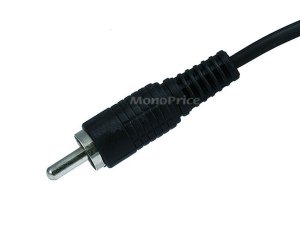 Monoprice 00653 Rca Plugplug Mm Cable - Black 6ft