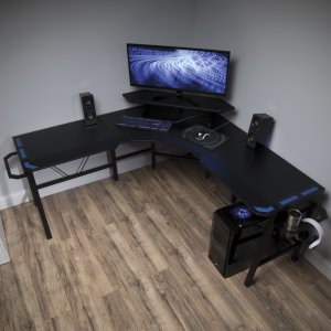 Ofm RSP-2010-BLU Respawn Gaming L-desk With Blue Accents - Stylish  Fu