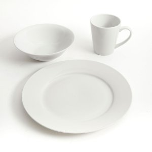 Gibson 118321 Home Noble Court Fine Ceramic 12 Piece Dinnerware Set In