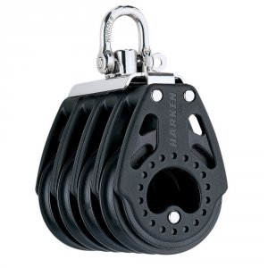 Harken 2631 57mm Carbo Quad Block - Swivel