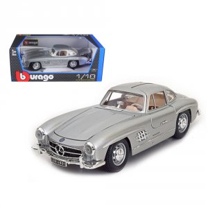 Bburago 12047s 1954 Mercedes Benz 300sl Gullwing Silver 118 Diecast Mo