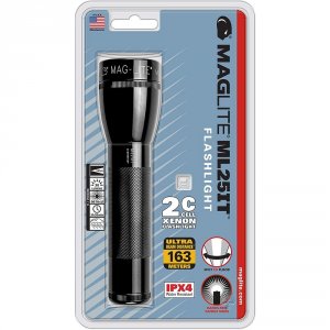 Mag ML25IT-2016 Maglite Ml25it 2-cell C Black Incandescent Flashlight