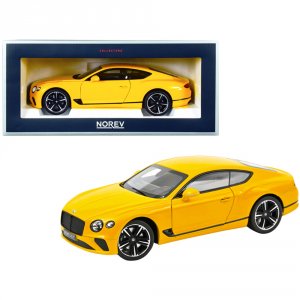 Norev 182786 2018 Bentley Continental Gt Monaco Yellow 118 Diecast Mod