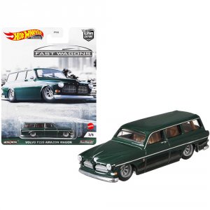 Hot GRJ64 Volvo P220 Amazon Wagon Dark Green Fast Wagons Series Diecas