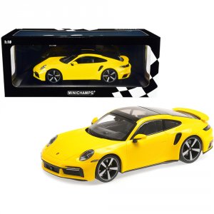 Minichamps 155069071 2020 Porsche 911 Turbo S With Sunroof Yellow Limi