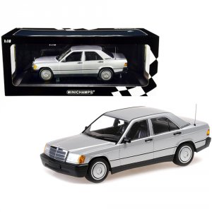 Minichamps 155037004 1982 Mercedes Benz 190e (w201) Silver Metallic Li