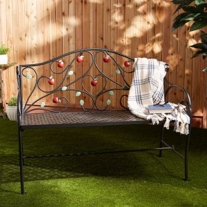 Summerfield 10018978 Country Apple Iron Garden Bench