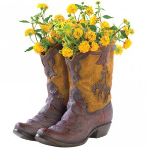 Accent 38447 Cowboy Boots Planter