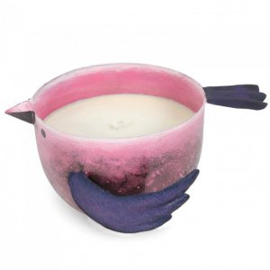 Accent 10017666 Birdie Candle - Pink Berry Sorbet