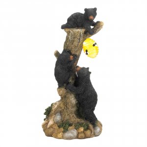 Summerfield 10018989 Climbing Bears With Beehive Solar Garden Light