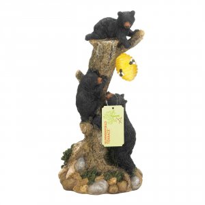 Summerfield 10018989 Climbing Bears With Beehive Solar Garden Light