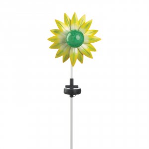 Summerfield 10019114 Solar Lighted Garden Stake - Green And Yellow Flo