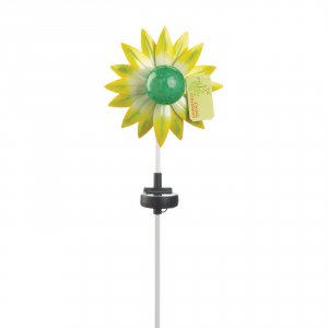 Summerfield 10019114 Solar Lighted Garden Stake - Green And Yellow Flo