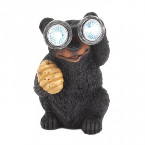 Summerfield 10018988 Bear With Binoculars Solar Garden Light