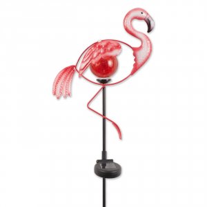 Summerfield 10019116 Pink Flamingo Solar Garden Stake