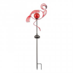 Summerfield 10019116 Pink Flamingo Solar Garden Stake