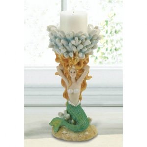 Dragon 10018814 Mermaid And Coral Candle Holder