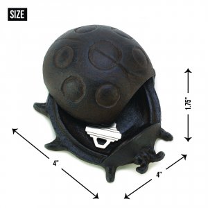 Accent 10016117 Cast Iron Ladybug Key Hider