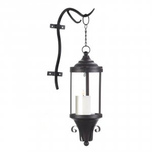 Gallery 10018995 Industrial-style Hanging Candle Lantern