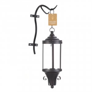 Gallery 10018995 Industrial-style Hanging Candle Lantern