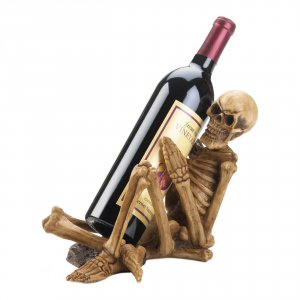 Dragon 10018973 Creepy Skeleton Wine Bottle Holder