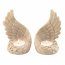 Accent 10019080 Stone-look Angel Wings Tealight Candle Holder Set