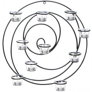 Gallery ROA 13361 Circular Metal Wall Tealight Candleholder