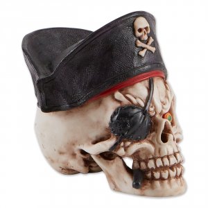 Dragon 4506125 Grinning Pirate Skull Figurine