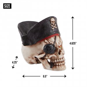 Dragon 4506125 Grinning Pirate Skull Figurine