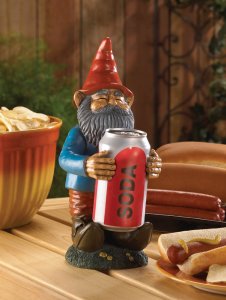 Accent 10015552 Friendly Gnome Beverage Can Holder