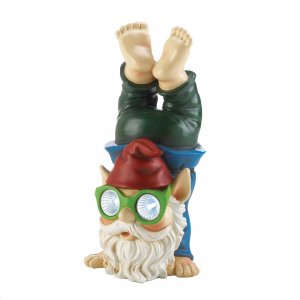 Summerfield 10018959 Handstand Gnome Solar Garden Light