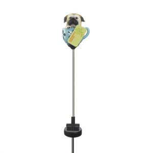 Summerfield 10019111 Solar Lighted Garden Stake - Dog In A Tea Cup