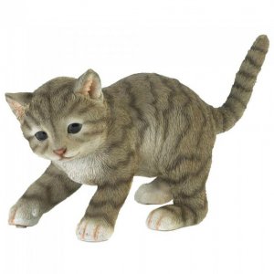 Accent 10018805 Playing Gray Kitty Cat Figurine